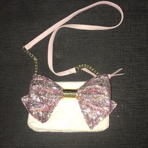 Super fun sequin bow Betsey Johnson purse